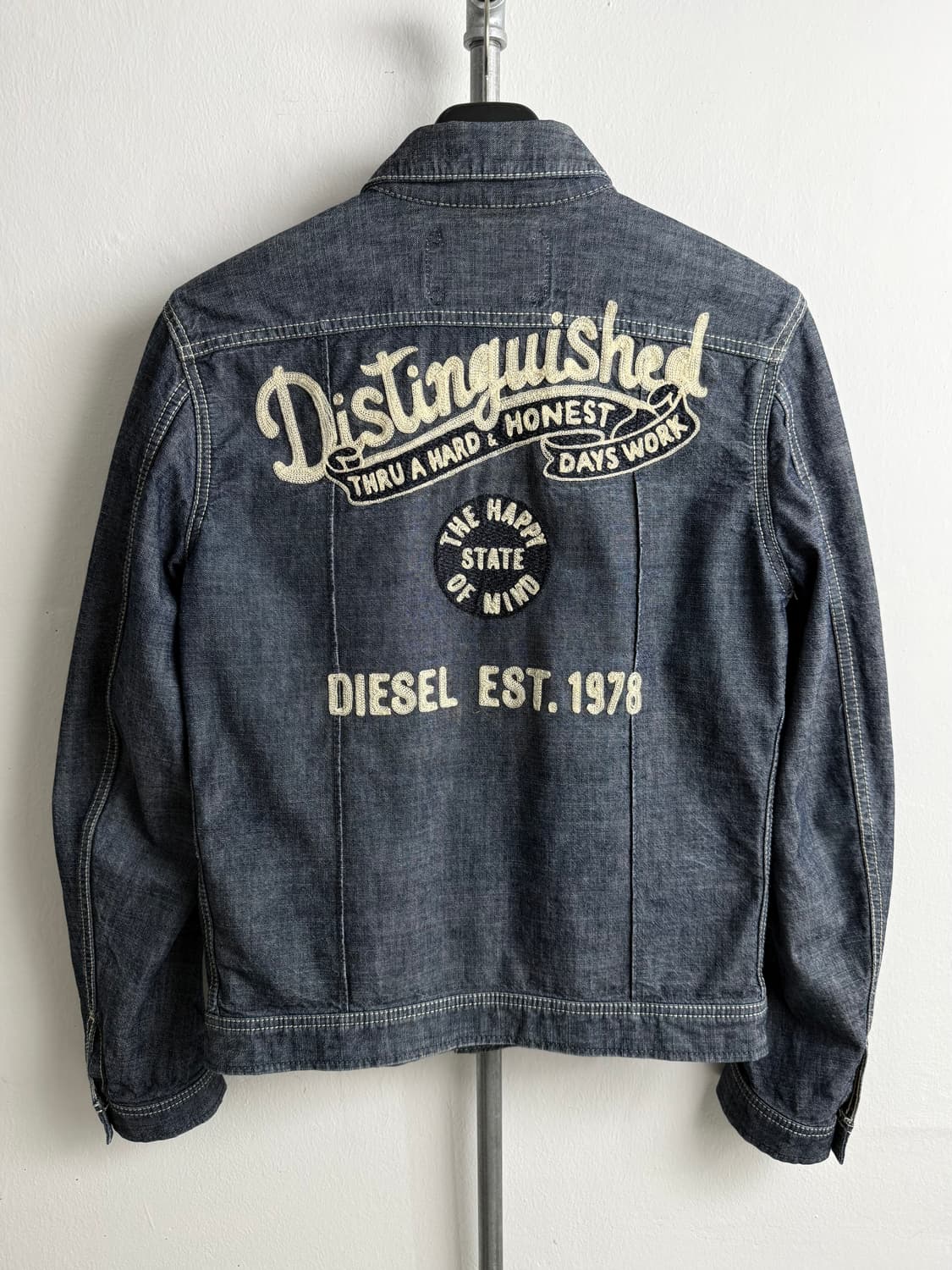 Diesel Denim Embroidered Trucker Jacket 상품이미지2