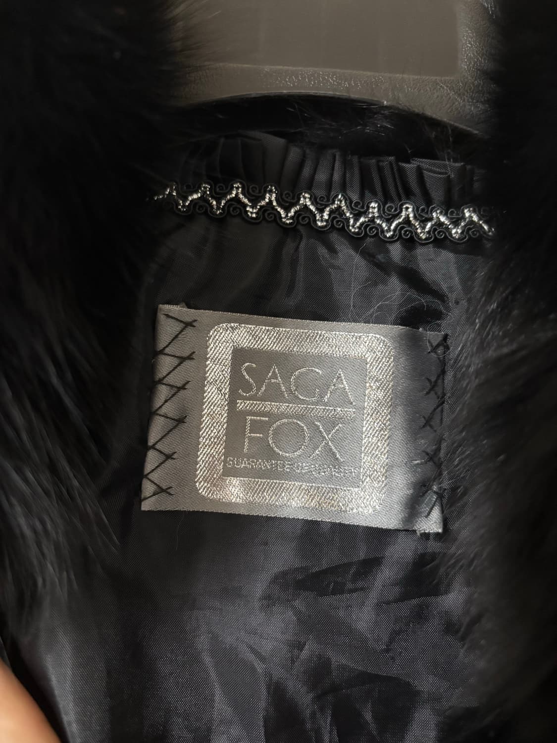 사가폭스 블랙 폭스퍼 자켓 상품이미지3