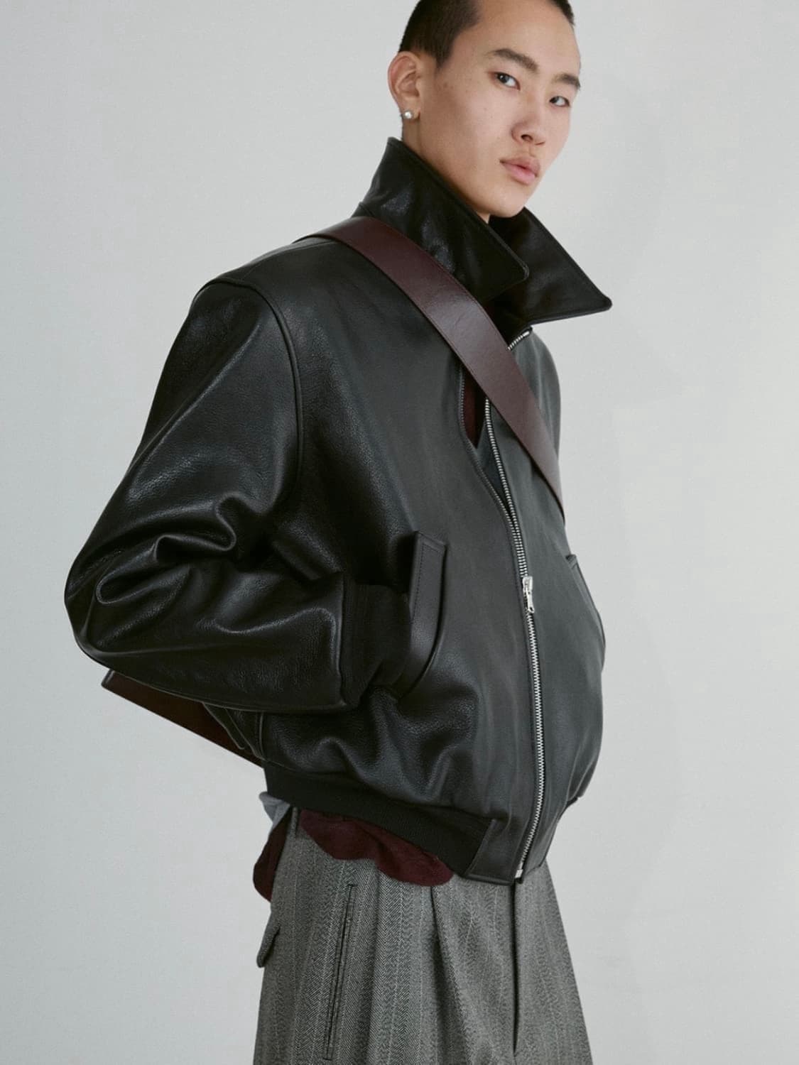 [XL] 렉토 벤 고트 레더 가죽 점퍼 자켓 블랙 초판 상품이미지2