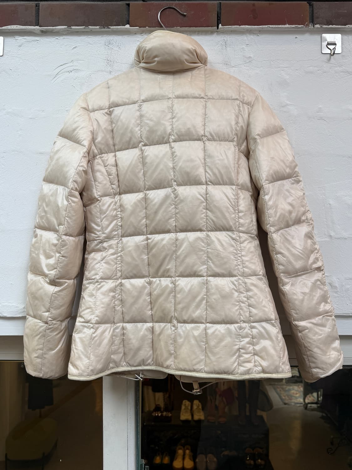 Ralph Lauren 아이보리 다운 숏 나일론 패딩 S 상품이미지8