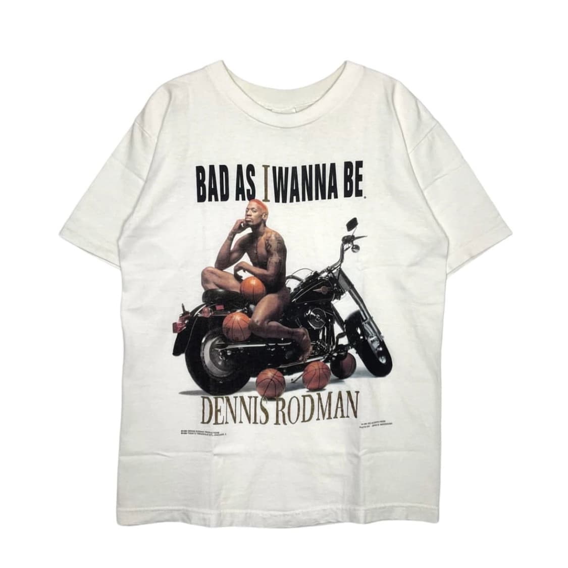 90s 빈티지 데니스 로드맨 프린팅 티셔츠 상품이미지1