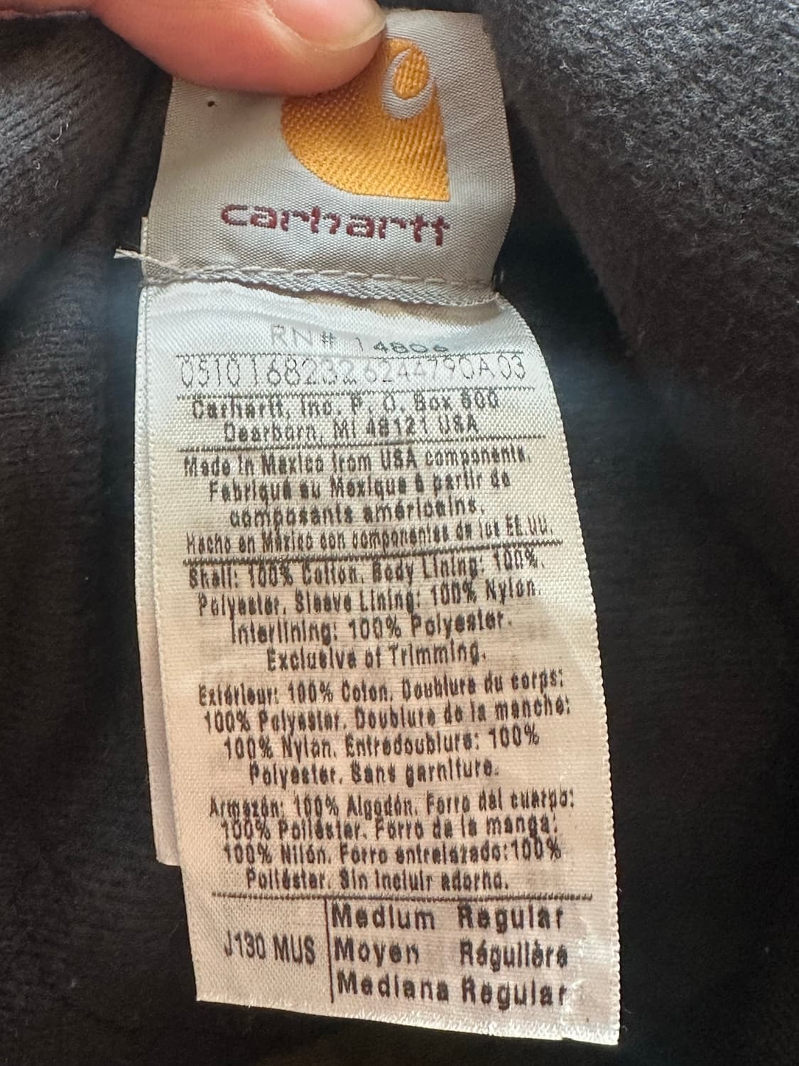 칼하트 j130 mus m 액티브 자켓 상품이미지4