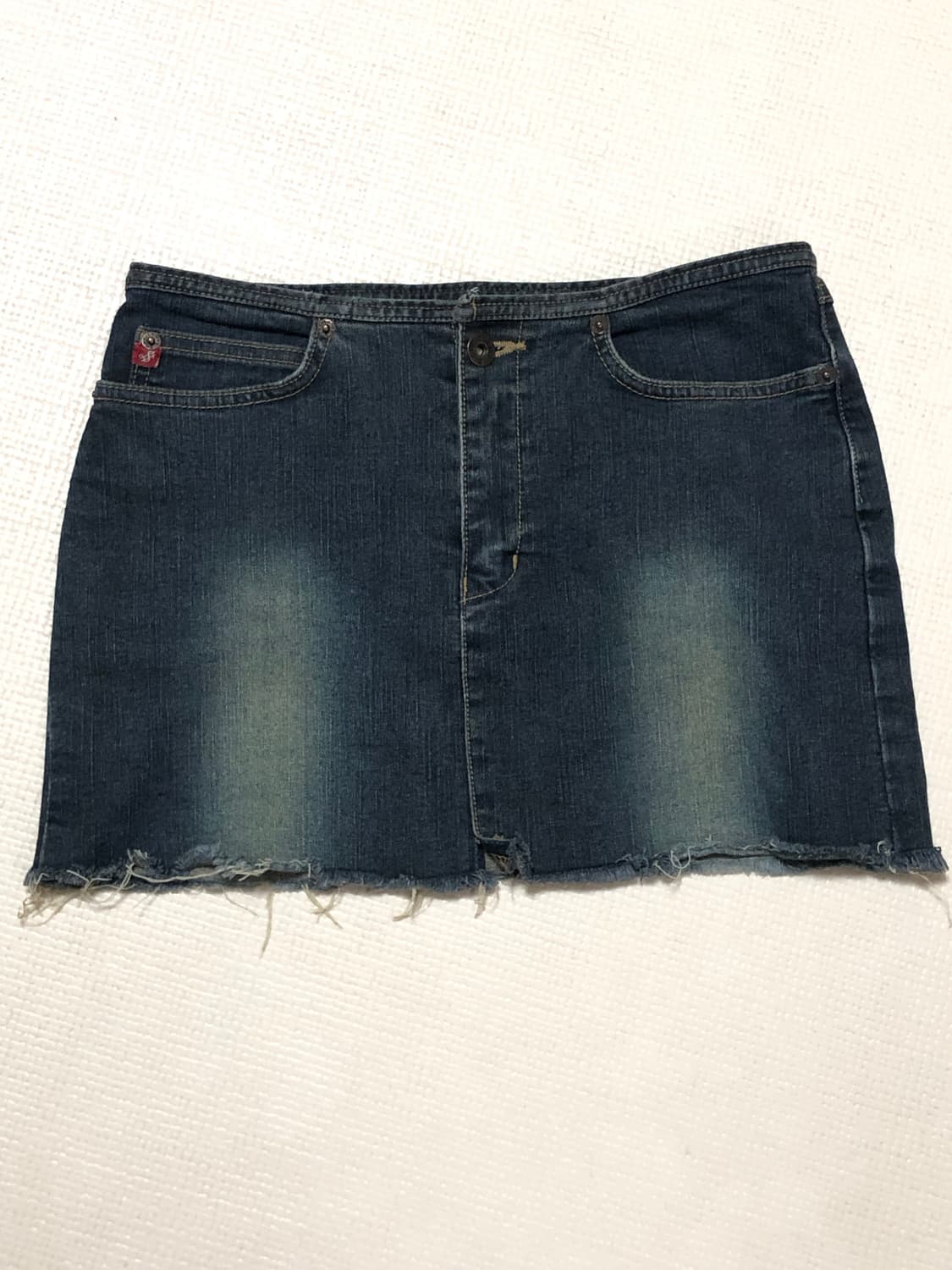 빈티지 데님 워싱 미니 스커트 상품이미지10