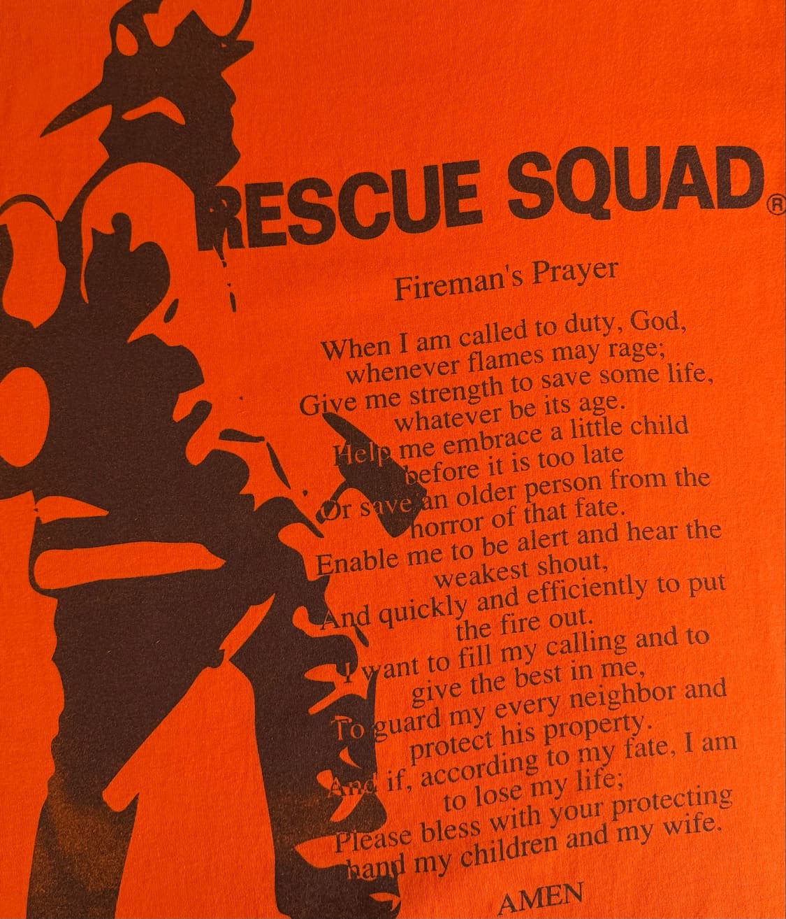 RESCUE SQUAD fireman 소방관티셔츠 상품이미지7