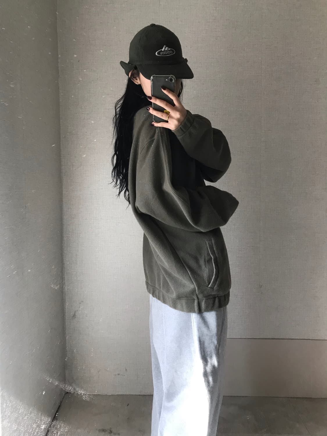 아디다스 카키 부클 져지 상품이미지4