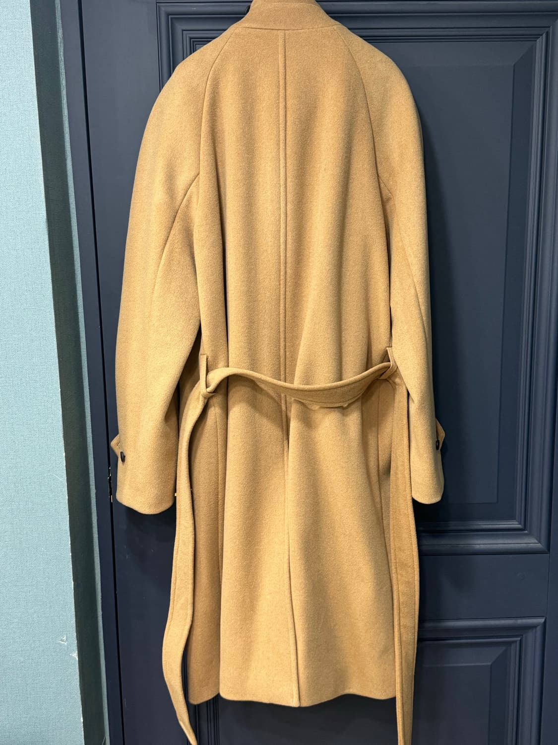 킨록X에스타도 캐시미어 오버핏 발마칸 코트 (베이지) 상품이미지8