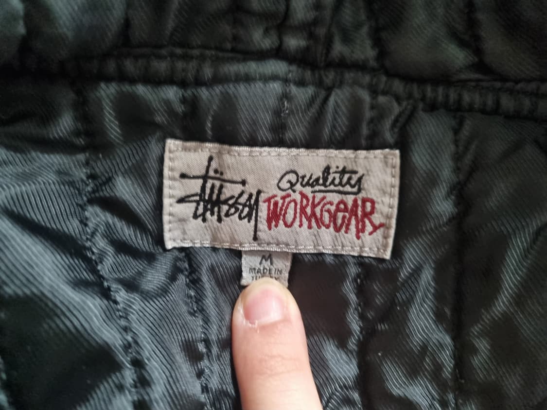 스투시 인슐레이티드 캔버스 워크 자켓 블랙 M 상품이미지3