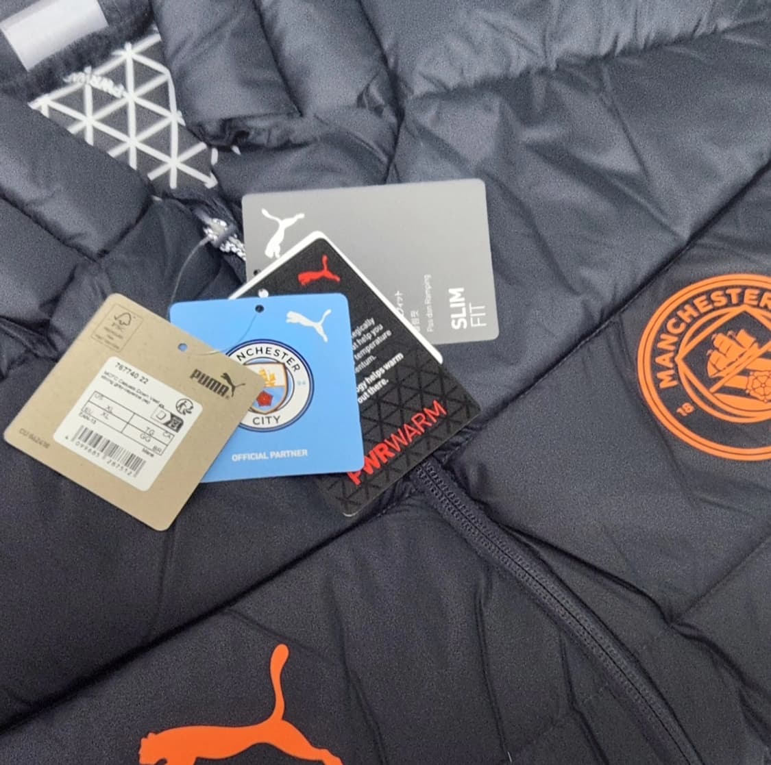 (새상품/해외XL)23-24 맨체스터시티 덕다운 패딩조끼 맨시티 축구 상품이미지6