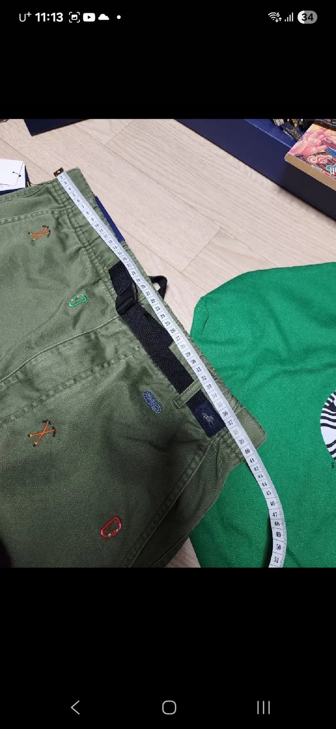 (새상품)폴로 랄프로렌 카키 밴딩 팬츠 벨트 내장 상품이미지6