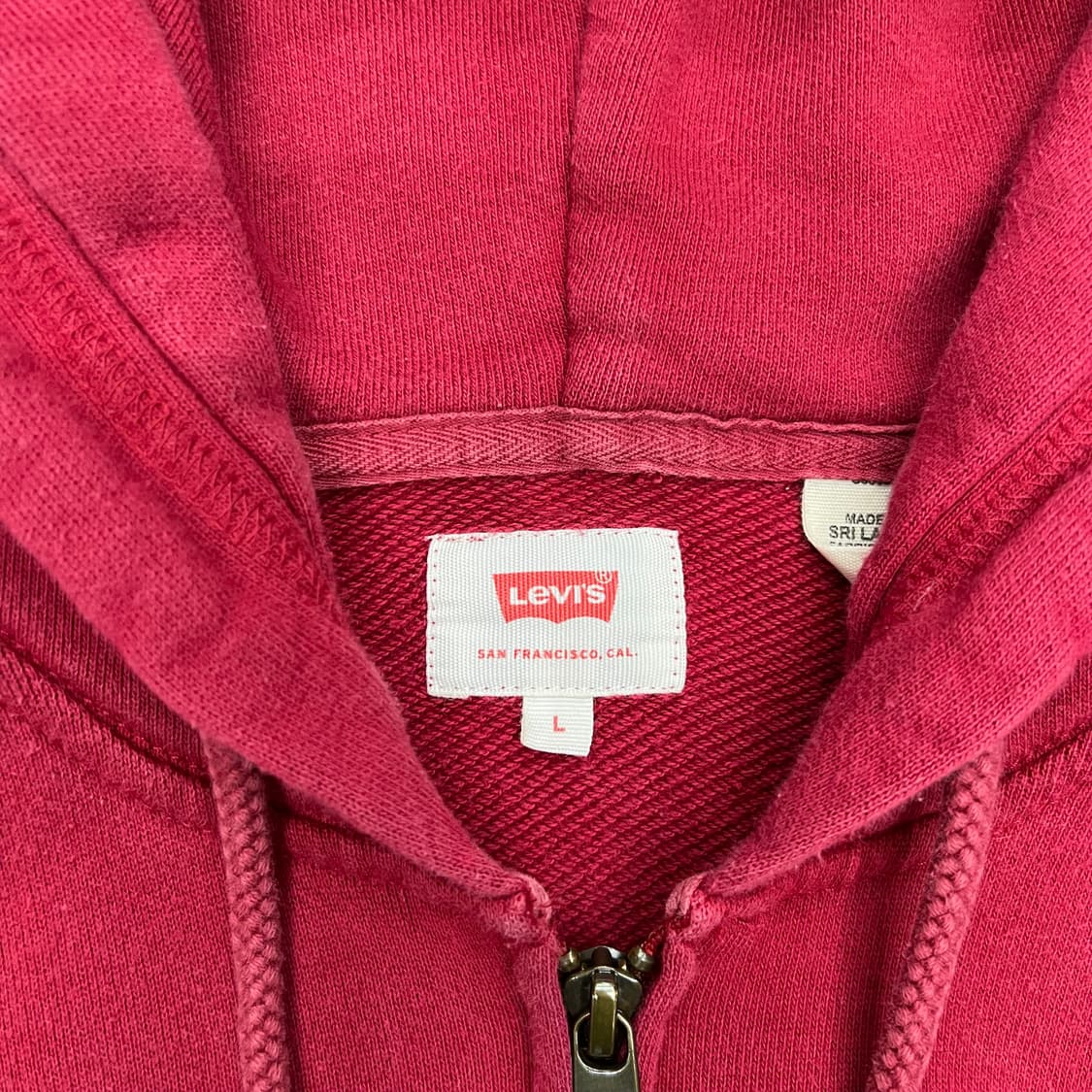 리바이스 레드 후드집업 상품이미지2