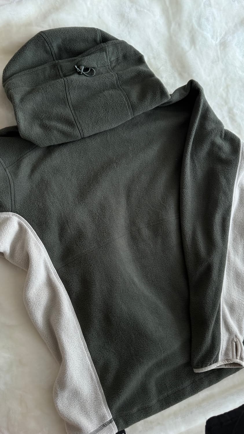 언박싱 제품💨 FCMM 바라클라바 플리스 풀오버 (카키) 상품이미지2