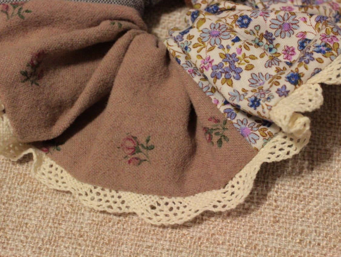 핸드메이드 패치 스크런치  상품이미지2