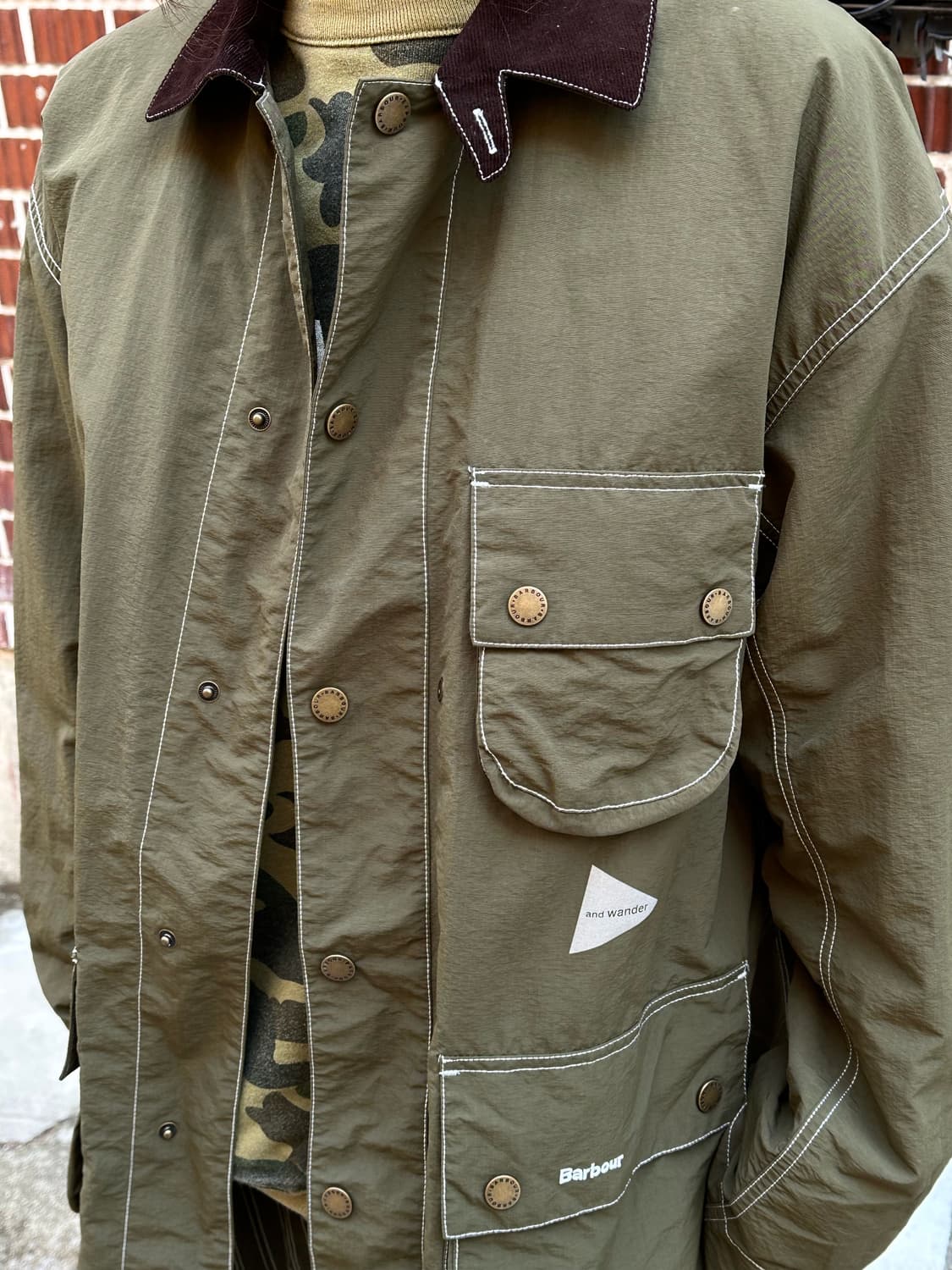 바버x앤드원더 자켓 샤 스커트 리바이스 팬츠 코디 상품이미지4