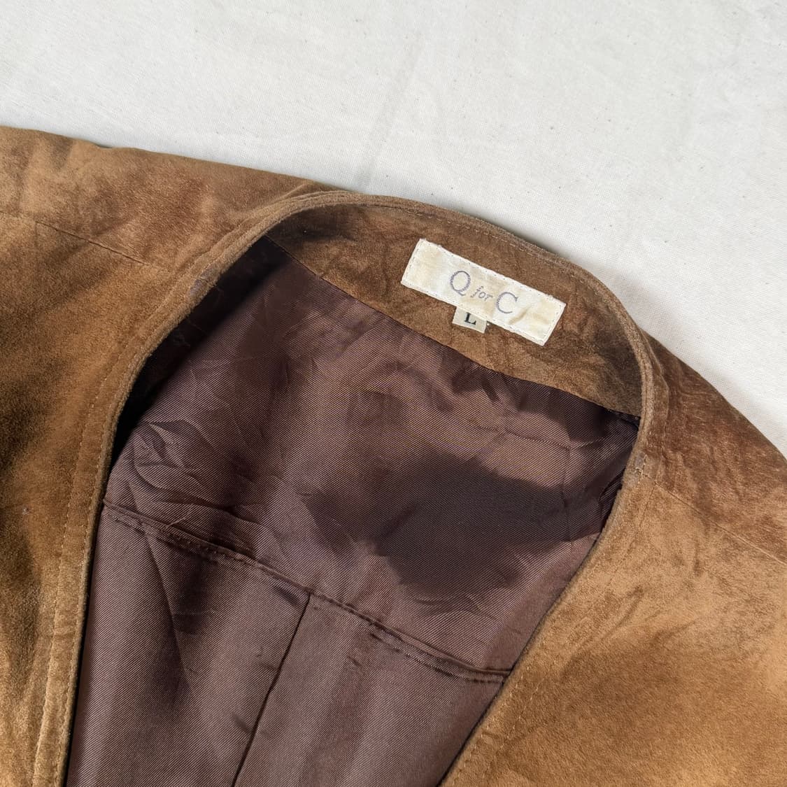 빈티지 스웨이드 가죽 조끼 베스트 상품이미지2