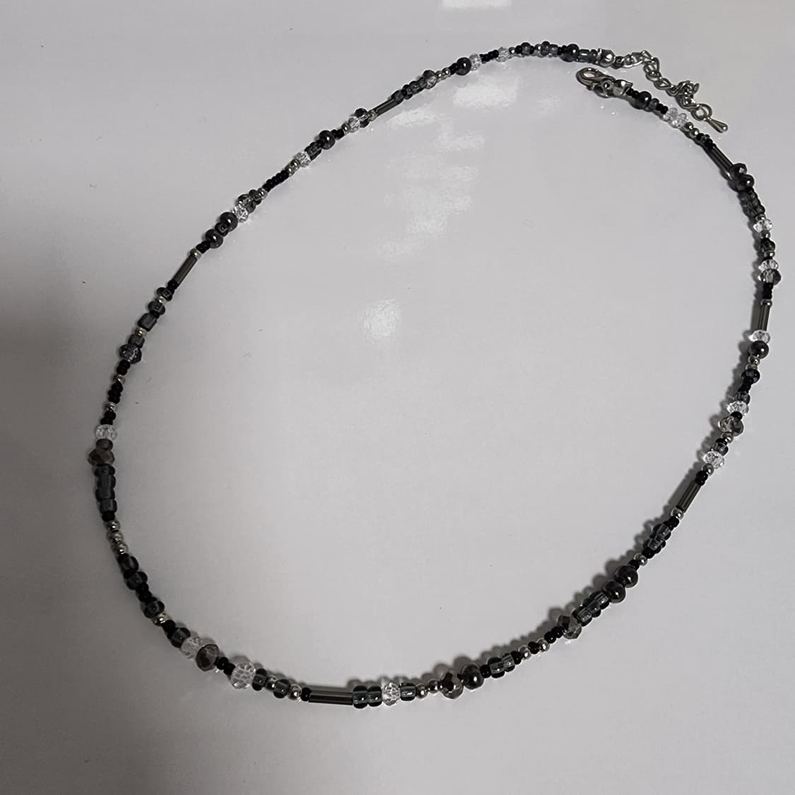 남자 블랙 패션 비즈 목걸이 상품이미지4