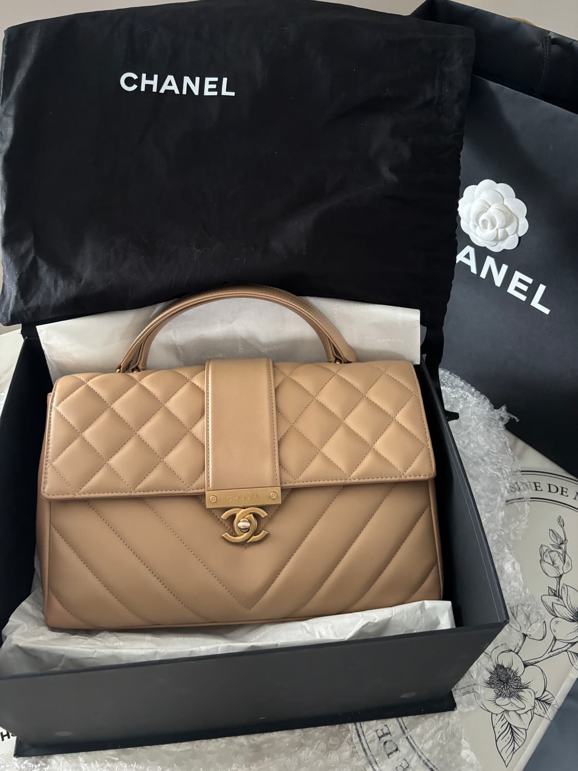 샤넬 트렌드cc탑핸들 플랩백 라지 상품이미지2