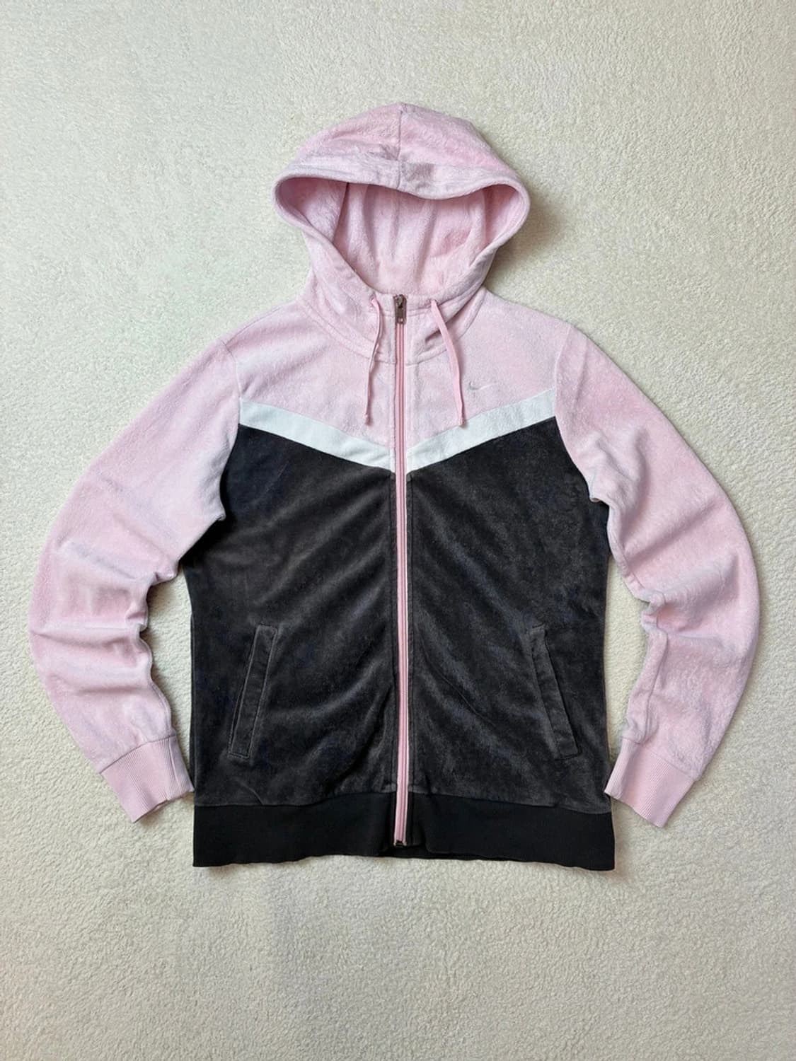 나이키 09FW Y2K 벨벳 후드 집업 PN5791 상품이미지1