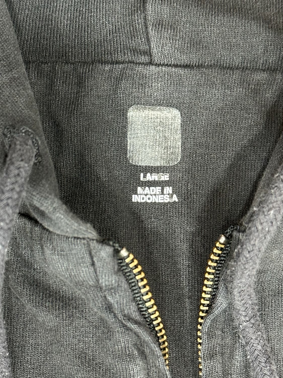 이지갭 후드집업 블랙 끈있버전 상품이미지4