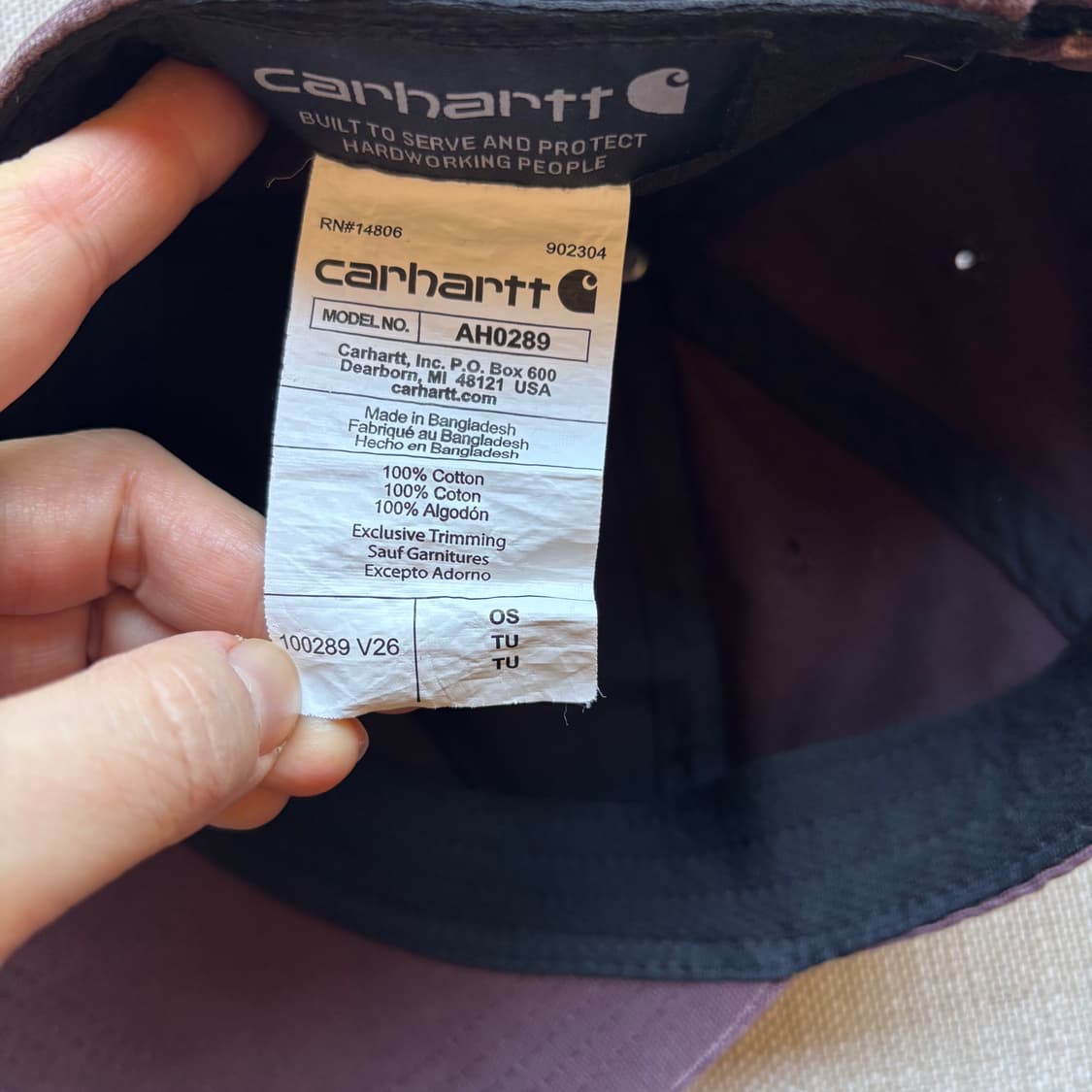 칼하트 오데사 볼캡 블랙베리 (Carhartt Odessa Cap) 상품이미지9