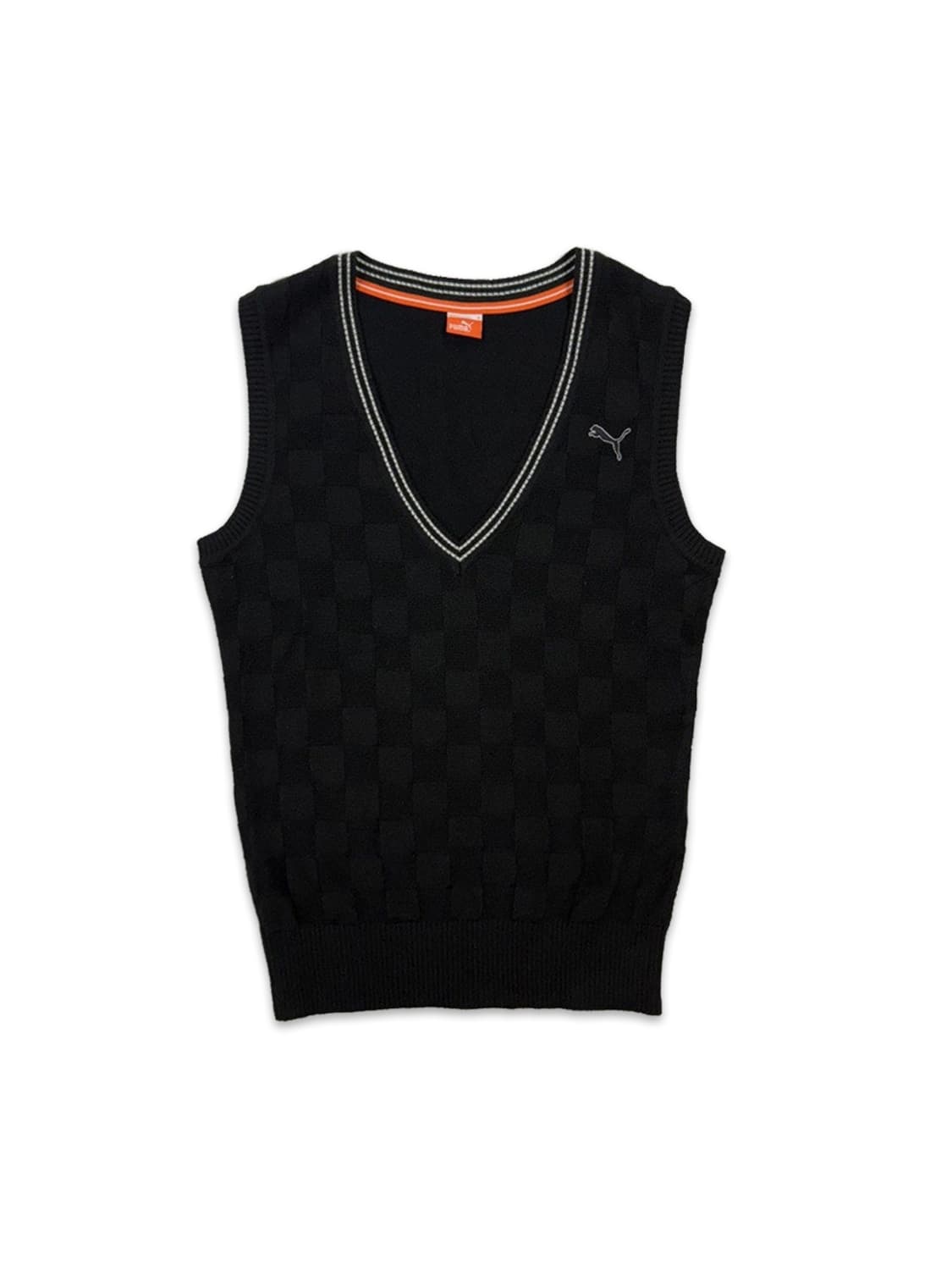 빈티지 PUMA 블랙 니트 베스트 상품이미지1