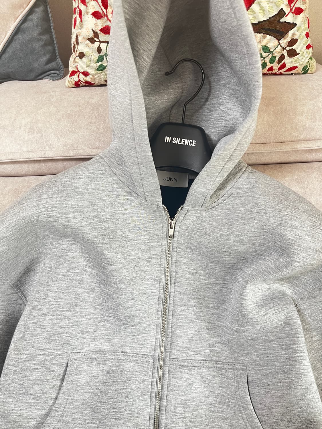 주앙옴므 네오프랜 후드집업 그레이 상품이미지3