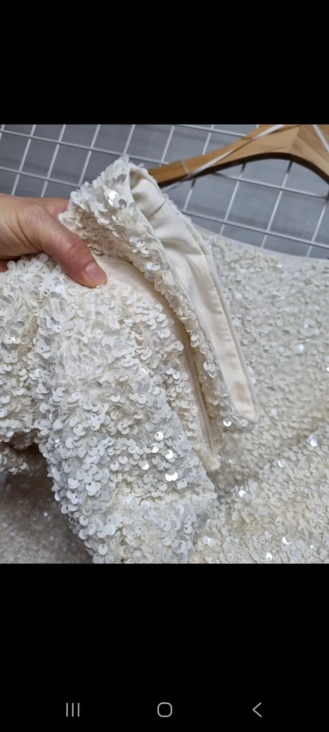 (새상품)에이치앤엠 스팽글 원피스 상품이미지5