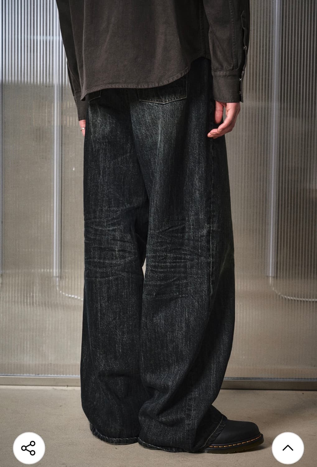 엘무드 빅보이 와이드 데님 팬츠 상품이미지3