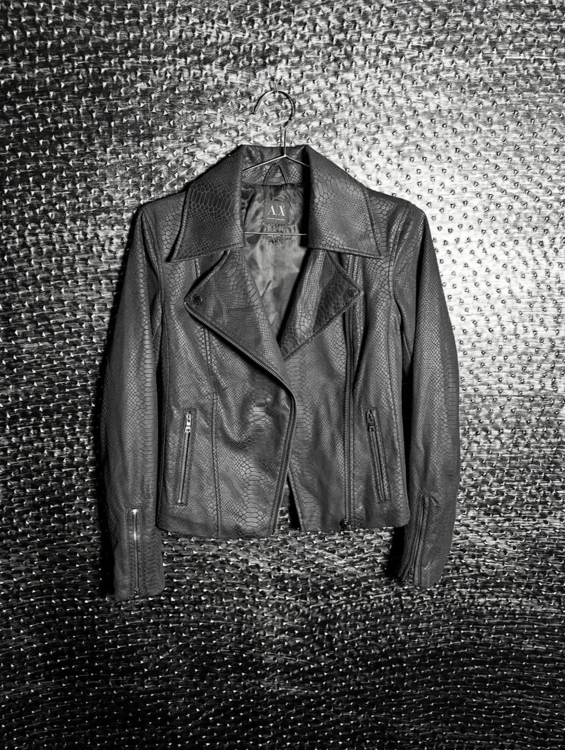 아르마니 익스체인지 뱀피 라이더자켓 상품이미지1