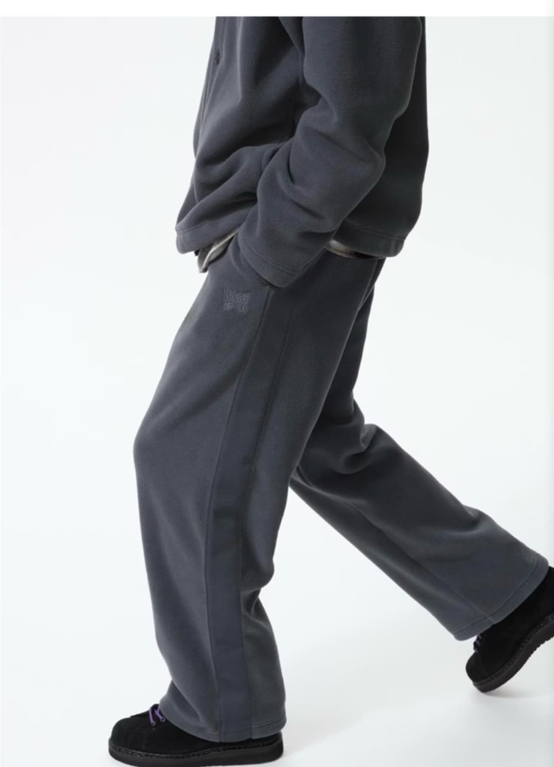 유니클로X니들스 와이드팬츠(다크그레이/M) 상품이미지3