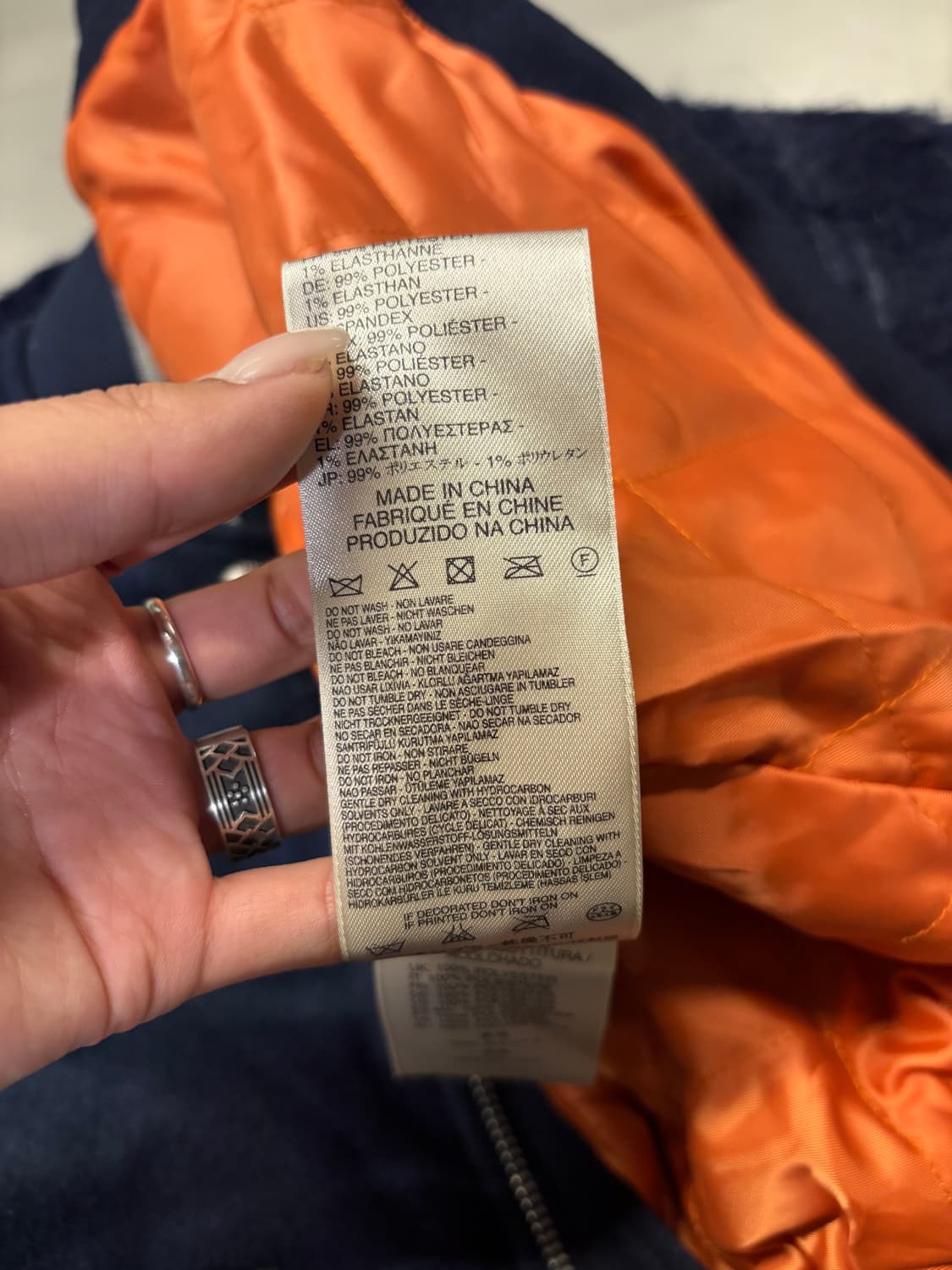 DIESEL wool denim varsity jacket  상품이미지8