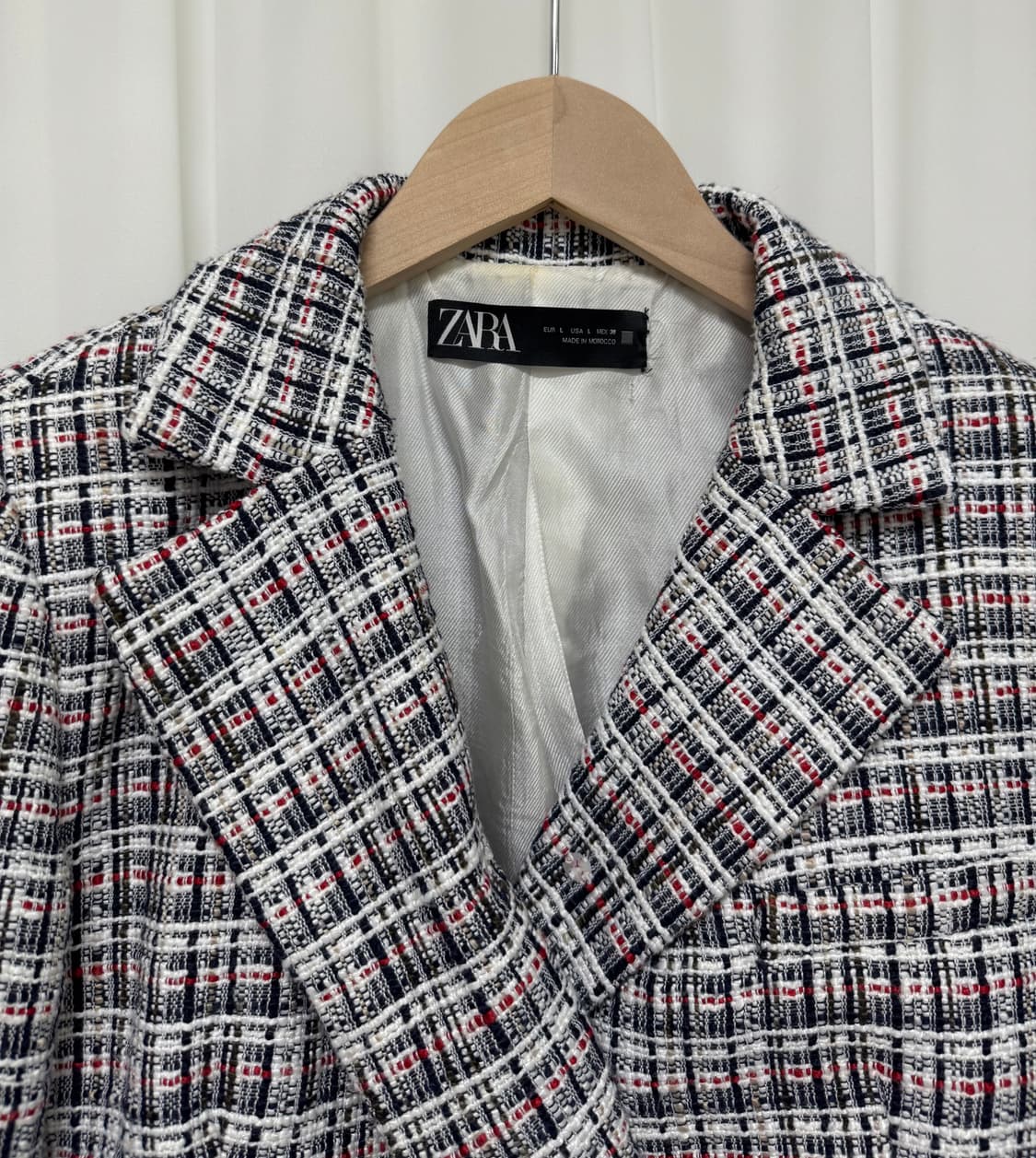 ZARA 자라 체크 트위드 자켓 상품이미지10