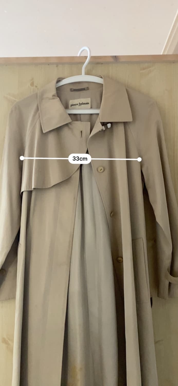 pierre balmain 피에르 발망 베이지 트렌치 코트 상품이미지10