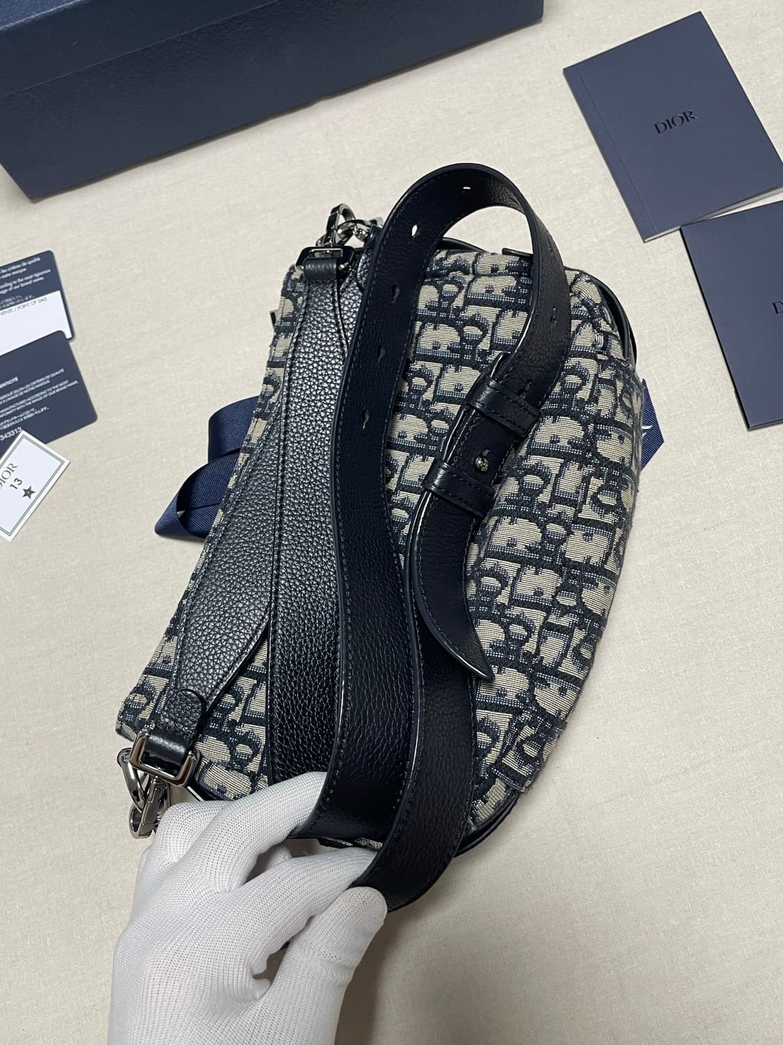 디올 오블리크 자카드 새들 크로스백 [os] 상품이미지3