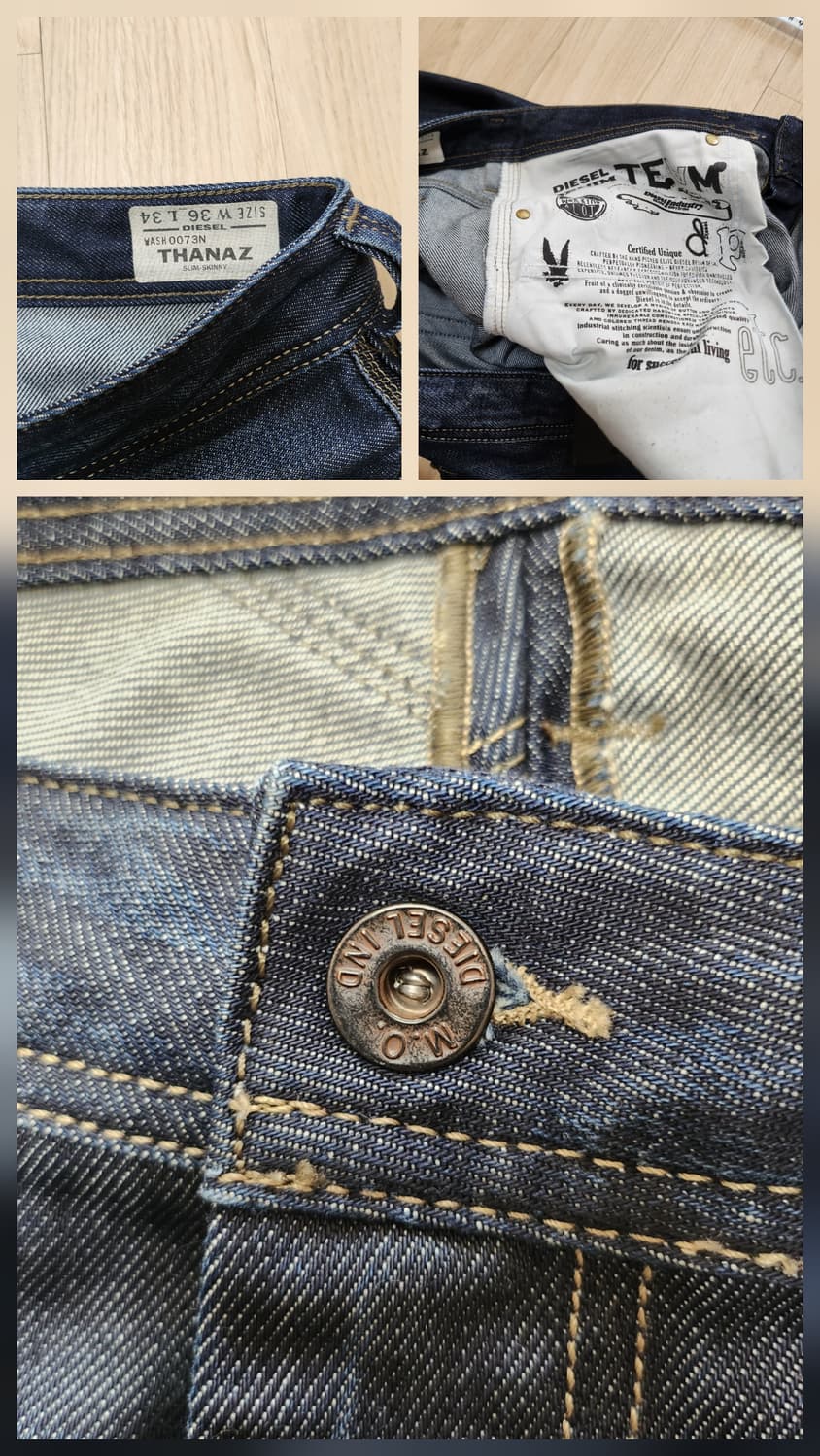디젤thanaz 청바지 (36 상품이미지9