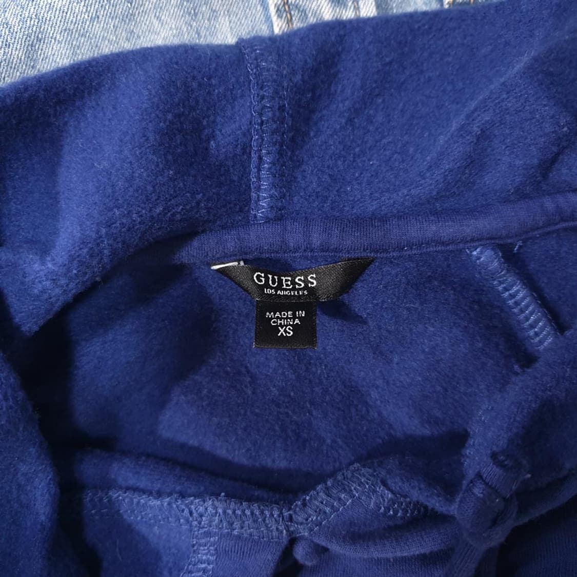 GUESS 게스 기모 크롭 후드티 XS 상품이미지5