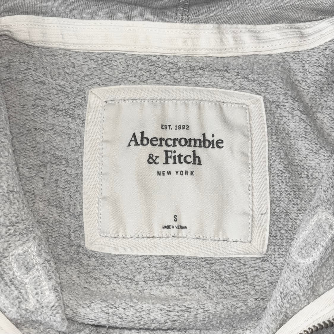대대장 아베크롬비 딱붙핏 후드집업 S 그레이 상품이미지3