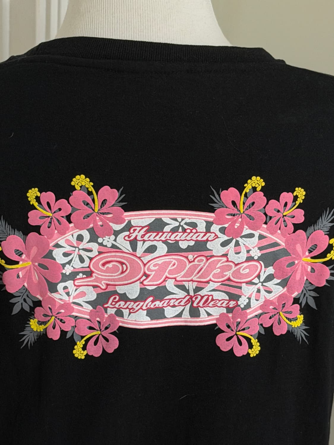 피코핑크프린팅 블랙반팔 상품이미지4