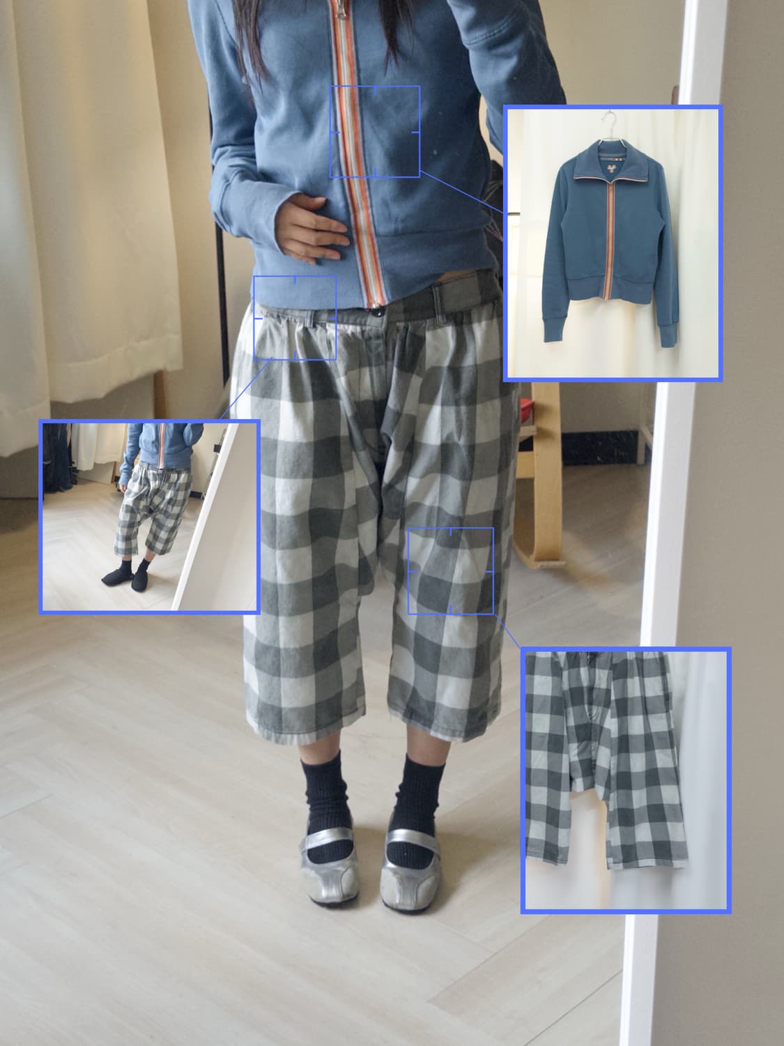 [monomania] check saruel pants (31 inch) 상품이미지2