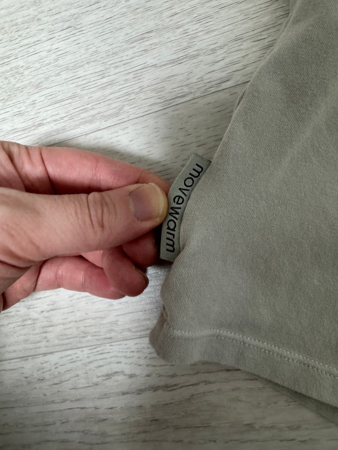 무브웜 딥 유넥 티 샌드그레이 상품이미지3