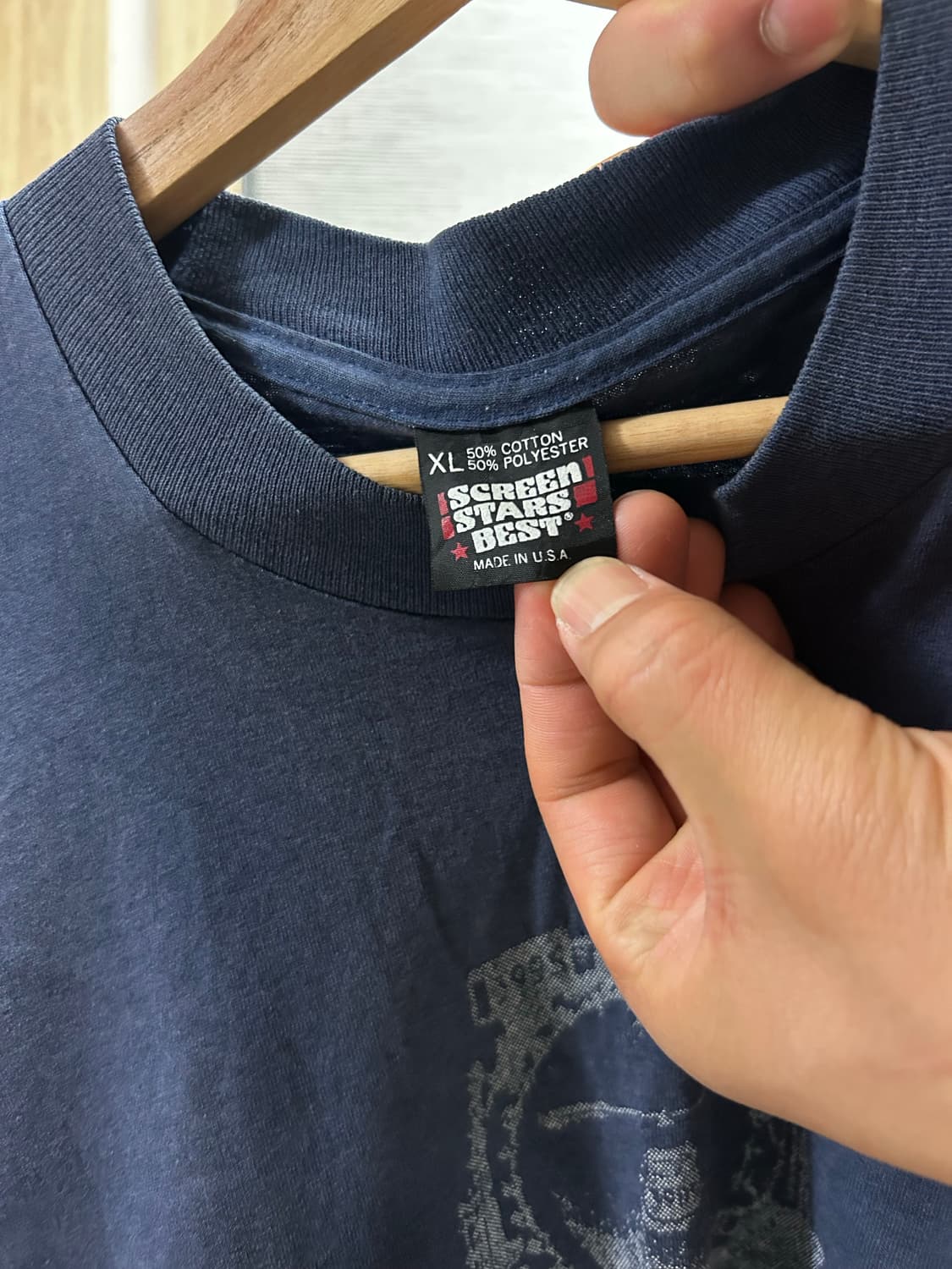 90s usa 스크린스타 프린팅 반팔 상품이미지3