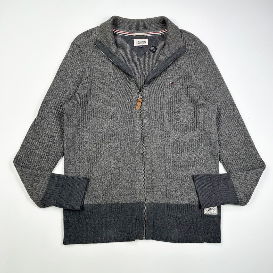 타미힐피거 플래그 차콜 니트 집업 (XL) 상품이미지2