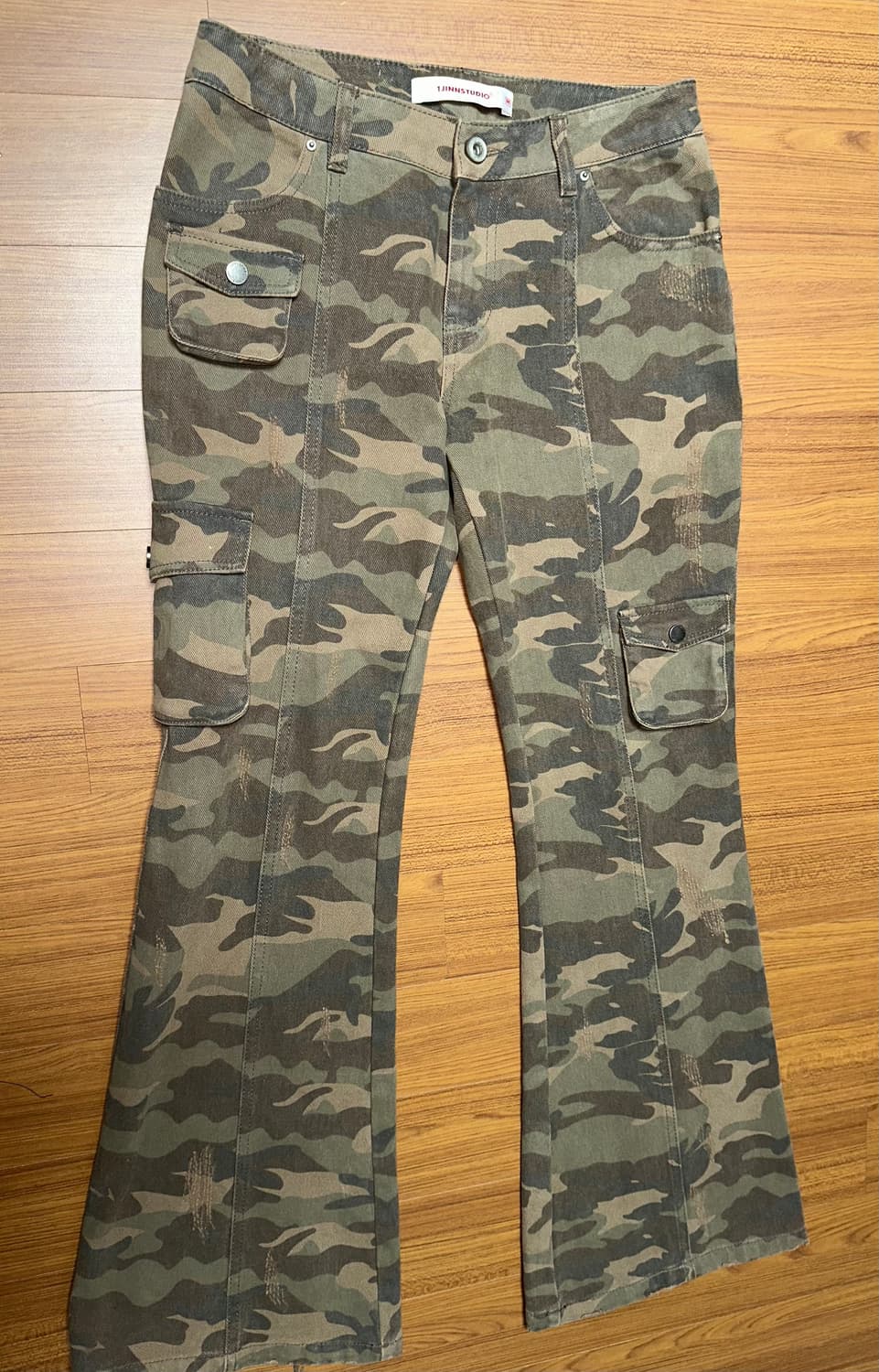 1JINNSTUDIO 카모 부츠컷 팬츠s  상품이미지1