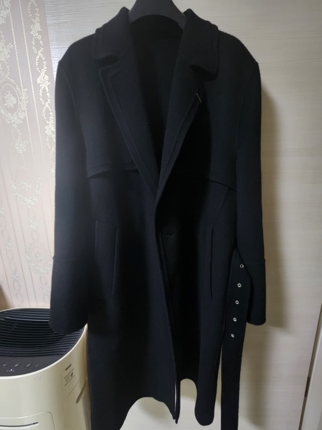 송지오옴므 블랙 로브 코트 46(100) 상품이미지2