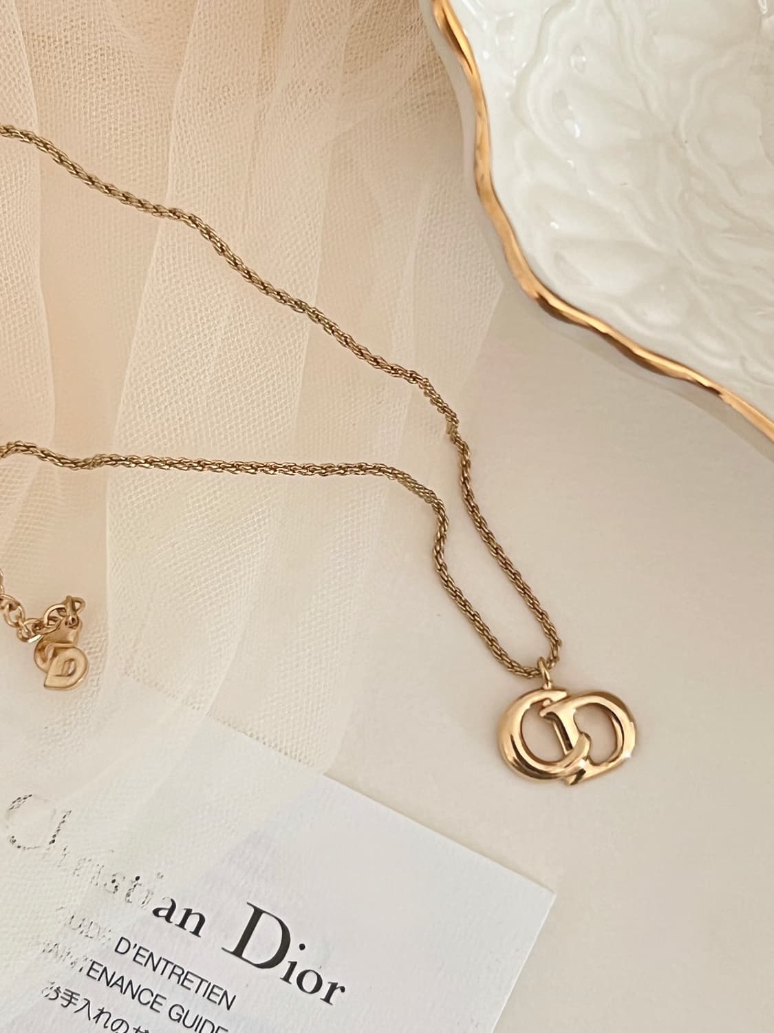 DIOR CD로고 빈티지 디올 목걸이 상품이미지4