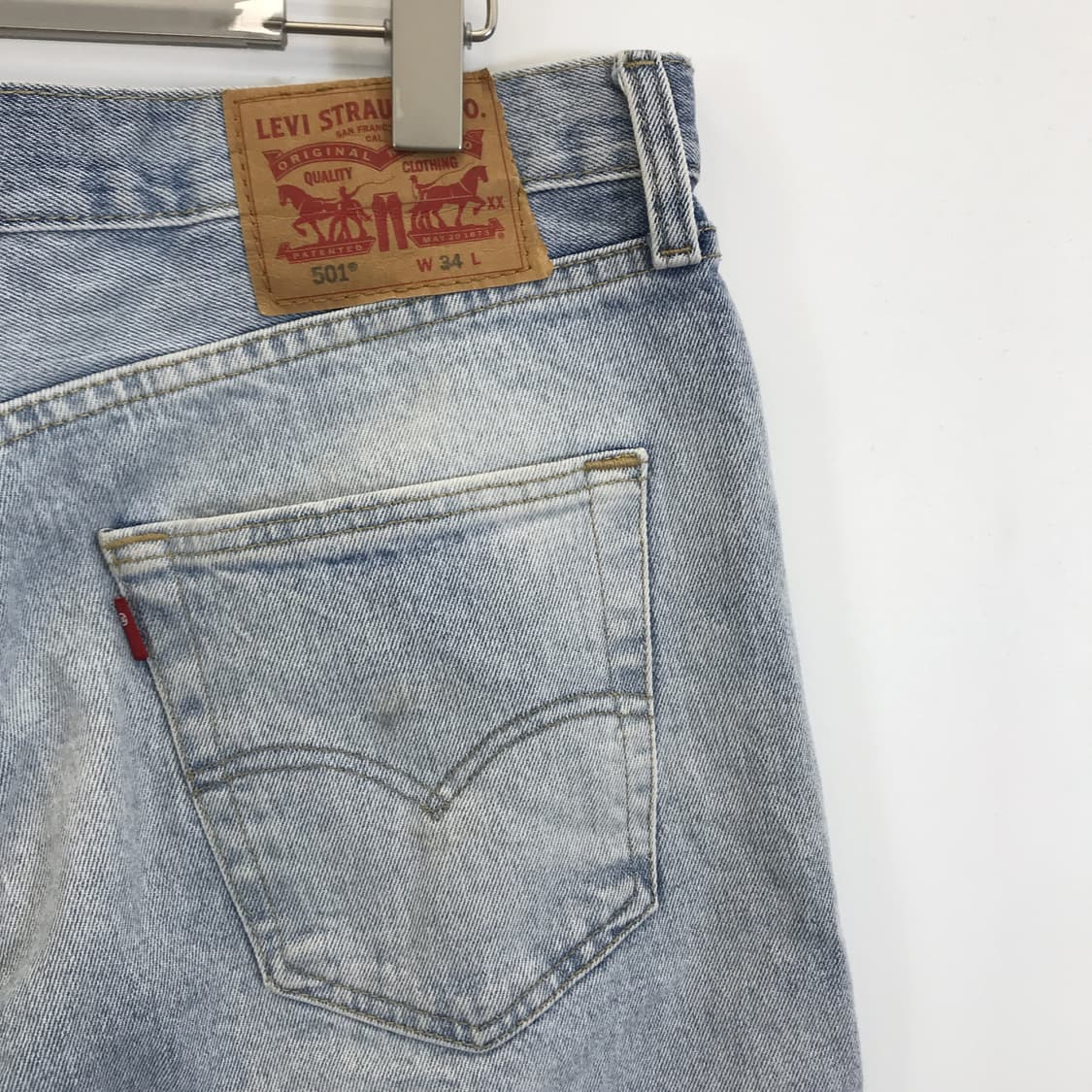 리바이스 501 데님 반바지 [34인치] 상품이미지4