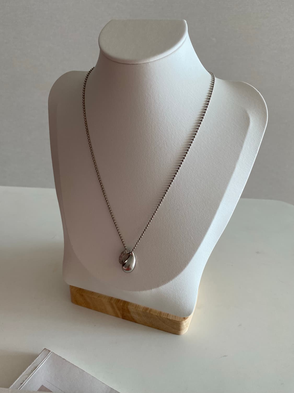 Sv95 실버 물방울 목걸이 빈티지 목걸이 상품이미지5