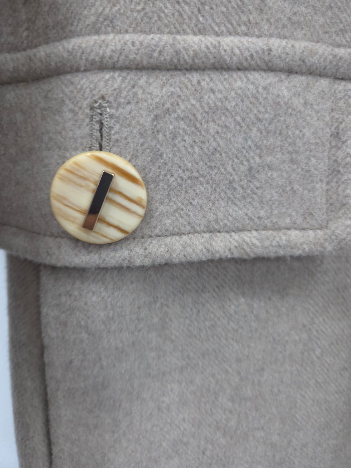 55 레니본 캐시미어 블랜딩 헤링본 코트 상품이미지3