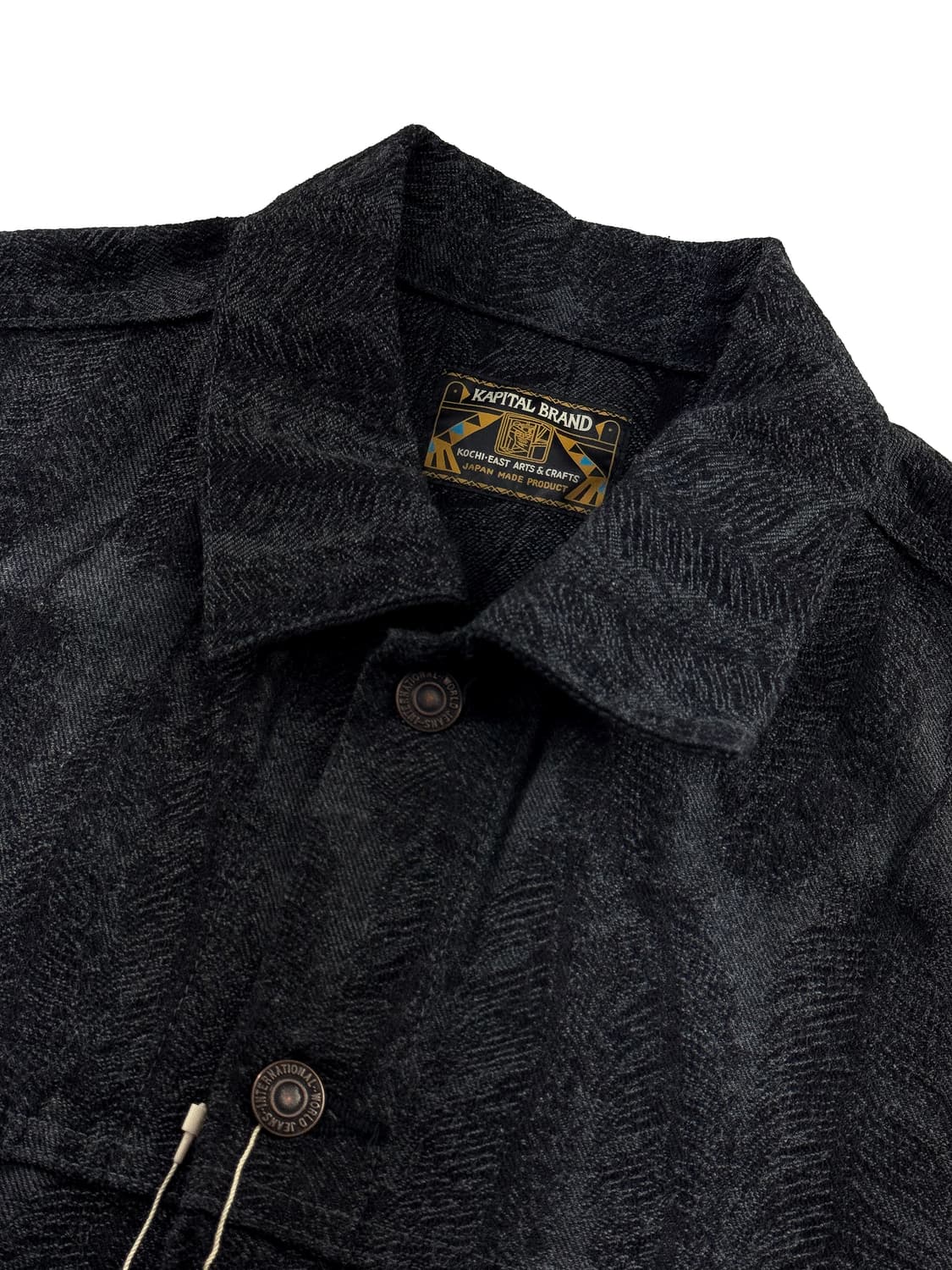 캐피탈 12온즈 맥파이 데님 3세대 자켓 블랙 (새상품) 상품이미지3