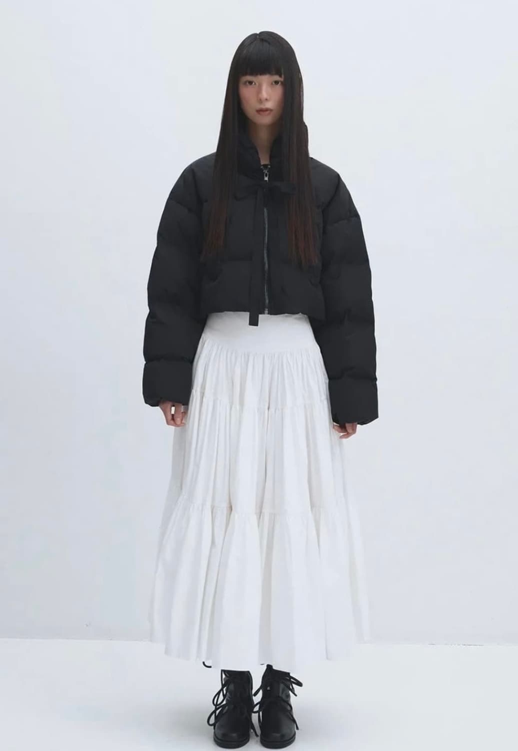 더티스 리본 패딩 상품이미지2