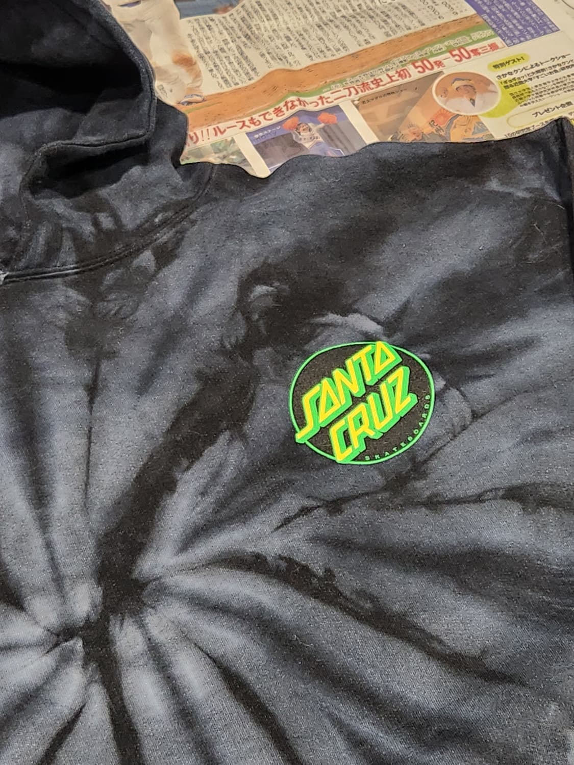 Santa Cruz 타이다이 후드티 XL 상품이미지2